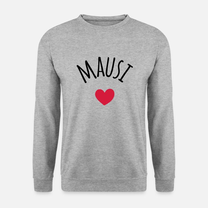 Mausi Kosename - Unisex Pullover - Weißgrau meliert
