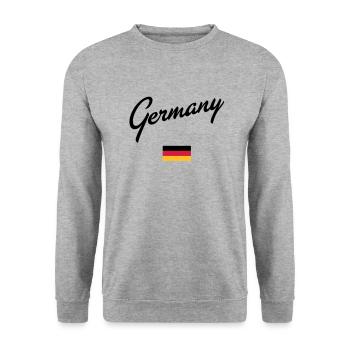 Allemagne - Sweat-shirt Unisexe - gris chiné - Devant - Alina (178cm) & Michal (187cm)