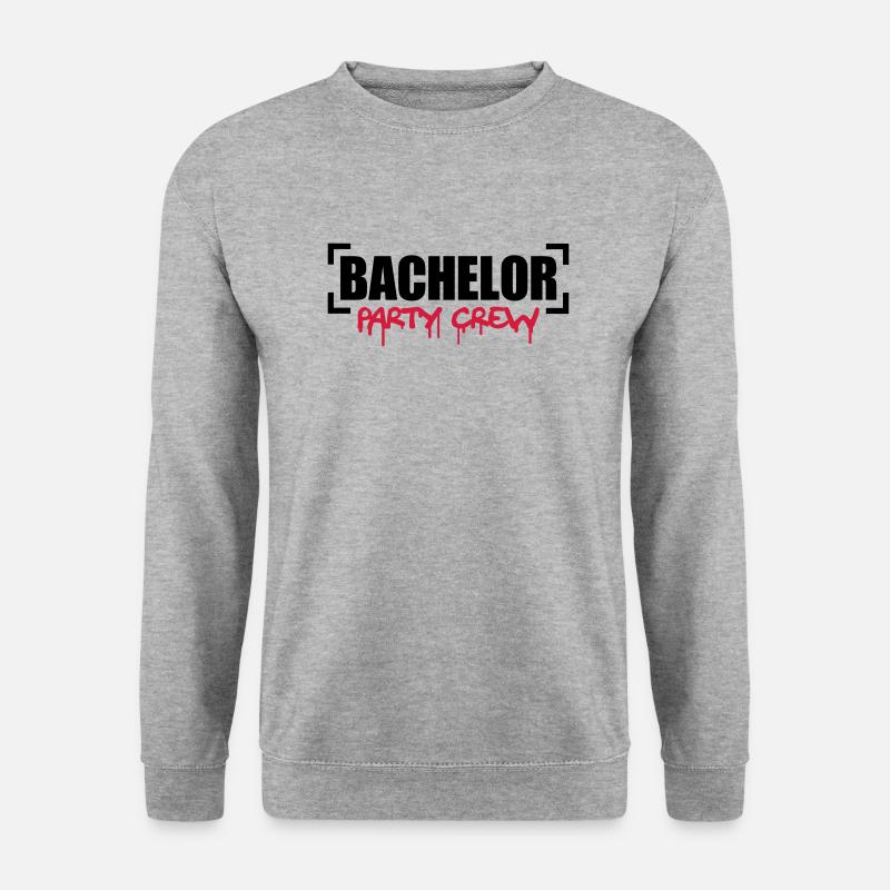 Bachelor Party Crew - Unisex Pullover - Weißgrau meliert