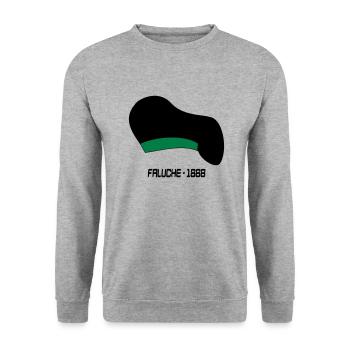 Faluche - Unisex Sweatshirt - salt & pepper - Front - Alina (178cm) & Michal (187cm)