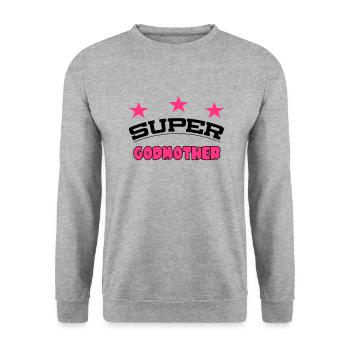 Super godmother - Sweat-shirt Unisexe - gris chiné - Devant - Alina (178cm) & Michal (187cm)