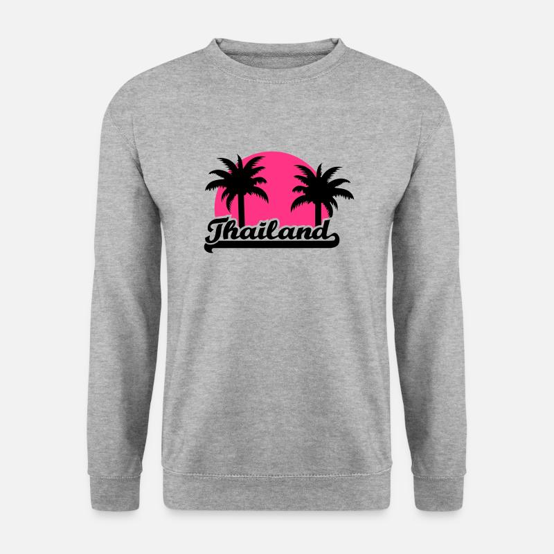 Thailand - Unisex Pullover - Weißgrau meliert