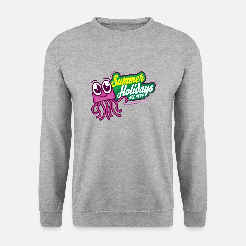 Sommerferien - Unisex Pullover - Weißgrau meliert
