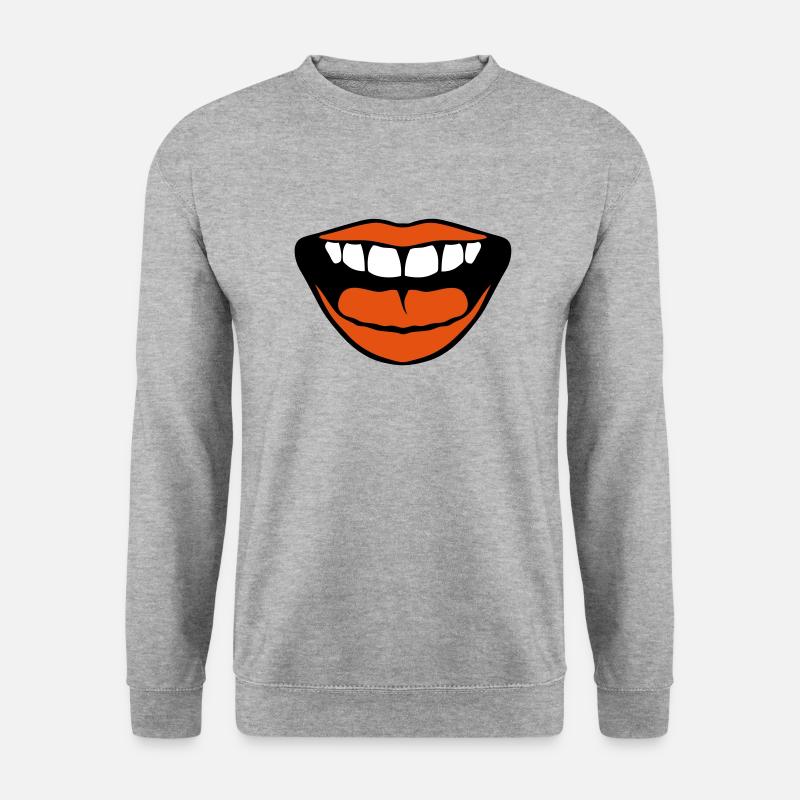 Mund vernas - Unisex Pullover - Weißgrau meliert