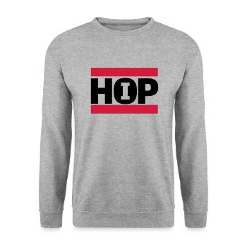 hiphop - Unisex Sweatshirt - salt & pepper - Front - Alina (178cm) & Michal (187cm)