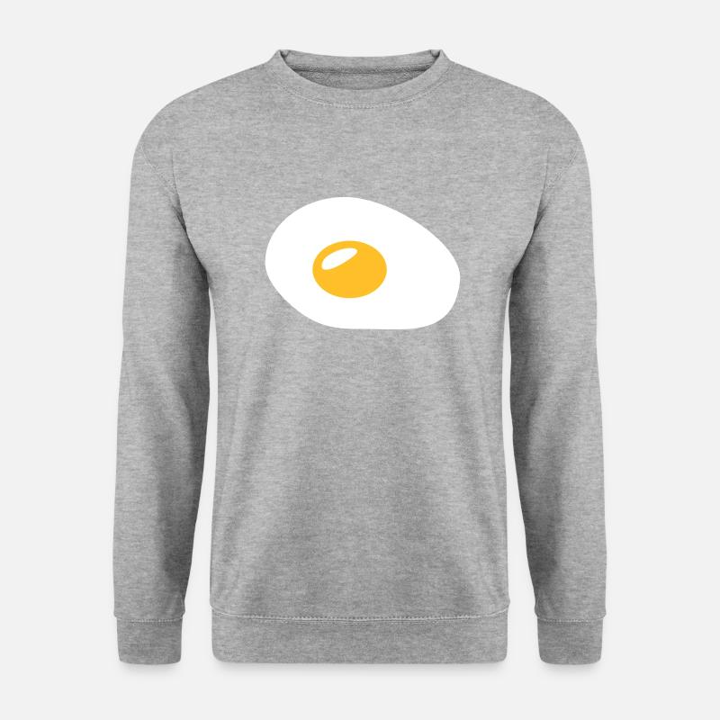 Spiegelei - Unisex Pullover - Weißgrau meliert