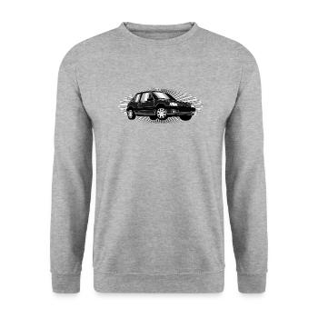 205 Glam - Sweat-shirt Unisexe - gris chiné - Devant - Alina (178cm) & Michal (187cm)