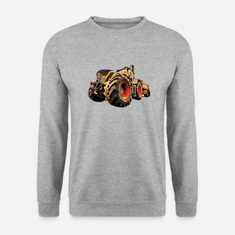 Traktor - Unisex Pullover - Weißgrau meliert