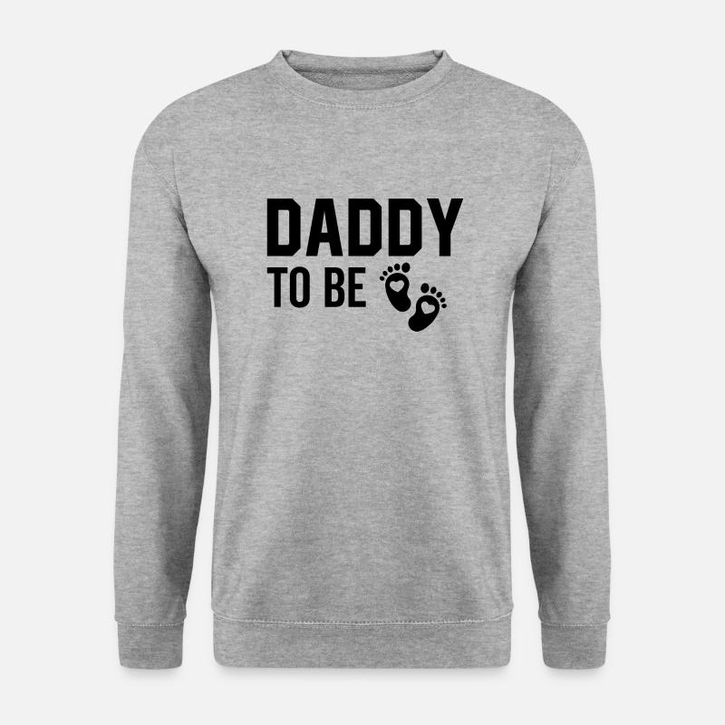 Daddy To Be - Unisex Pullover - Weißgrau meliert