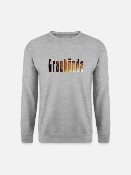 graubünda - Unisex Pullover - Weißgrau meliert