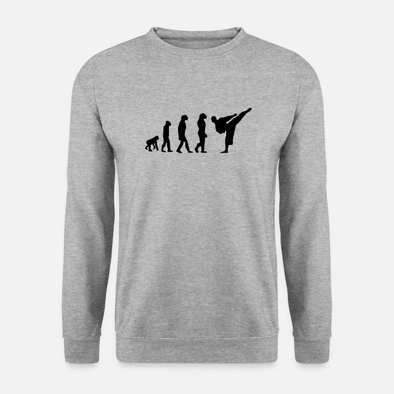 Karate Evolution - Unisex Pullover - Weißgrau meliert