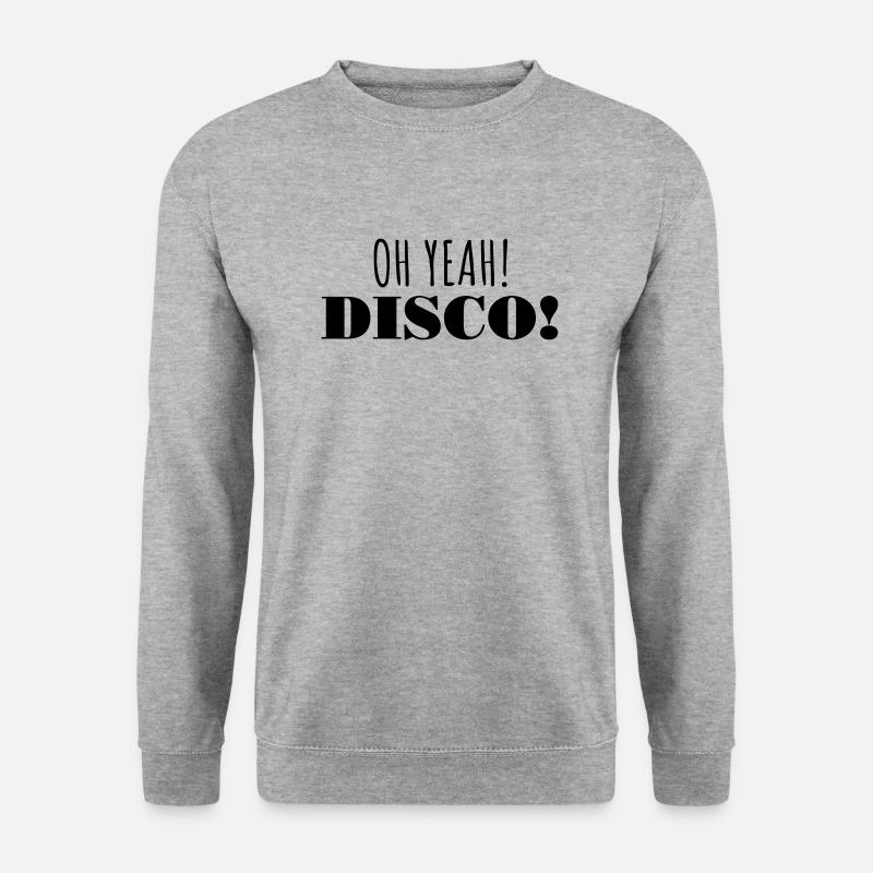 OH YEAH! DISCO! - Unisex Pullover - Weißgrau meliert