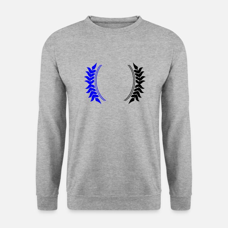 Kranz Symbol - Unisex Pullover - Weißgrau meliert