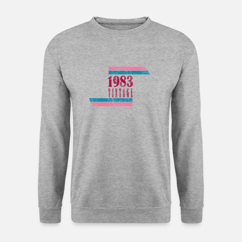 Jahrgang 1983 - Unisex Pullover - Weißgrau meliert