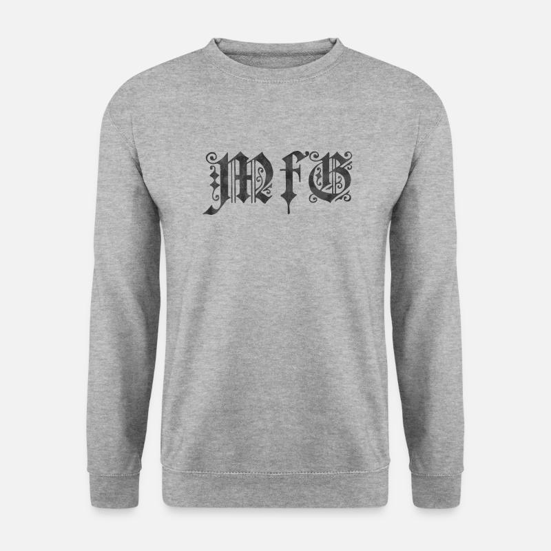 Mit freundlichen Grüßen - Unisex Pullover - Weißgrau meliert