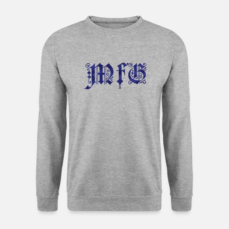 Mit freundlichen Grüßen - Unisex Pullover - Weißgrau meliert