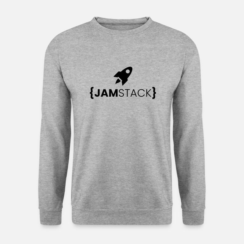 JAMstack - Javascript, APIs, Markup Design - Unisex Pullover - Weißgrau meliert