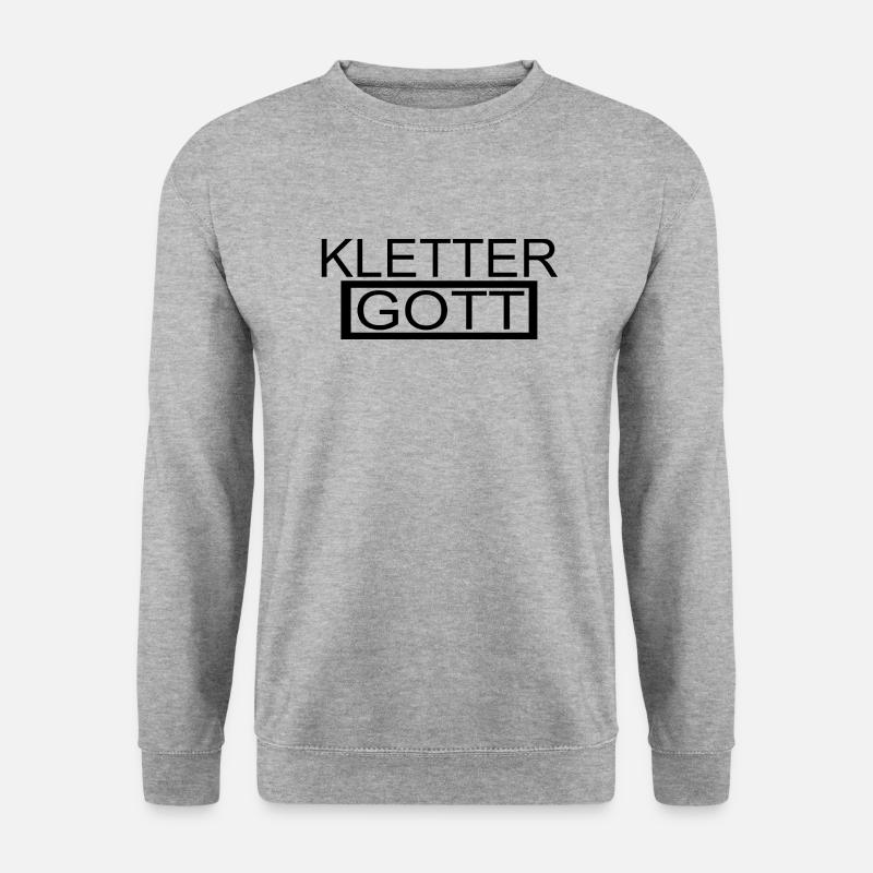 climbing - Unisex Pullover - Weißgrau meliert