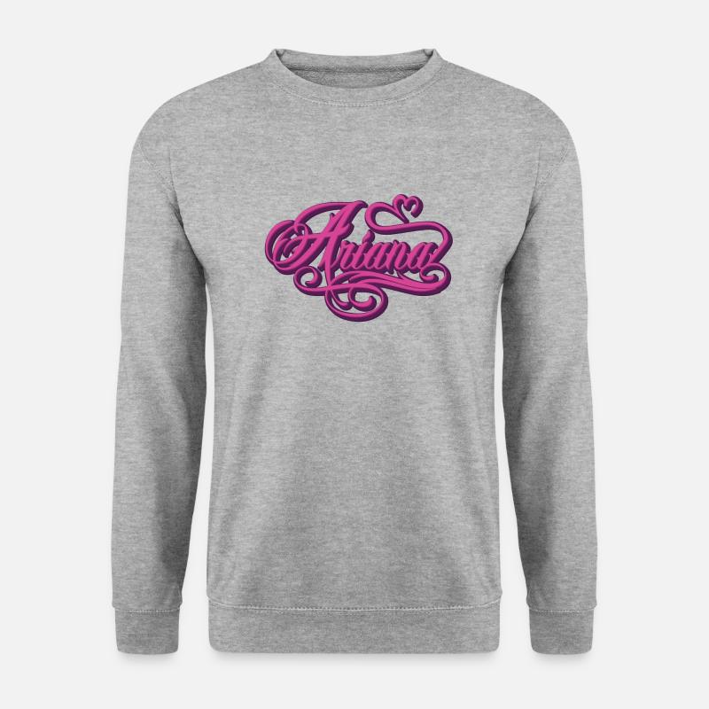 Arian Schriftzug - Unisex Pullover - Weißgrau meliert