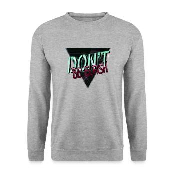 Funny quote Dinosaur Tshirt Dinosaur Beard Gang - Unisex Sweatshirt - salt & pepper - Front - Alina (178cm) & Michal (187cm)