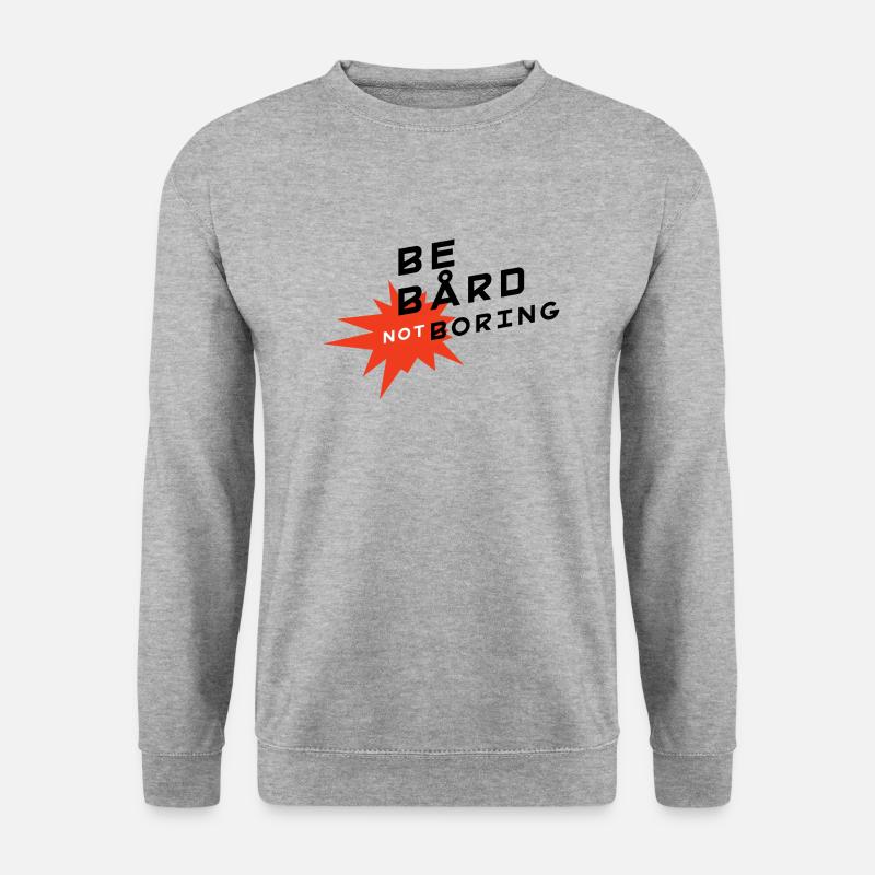 Be Bård - Unisex Pullover - Weißgrau meliert