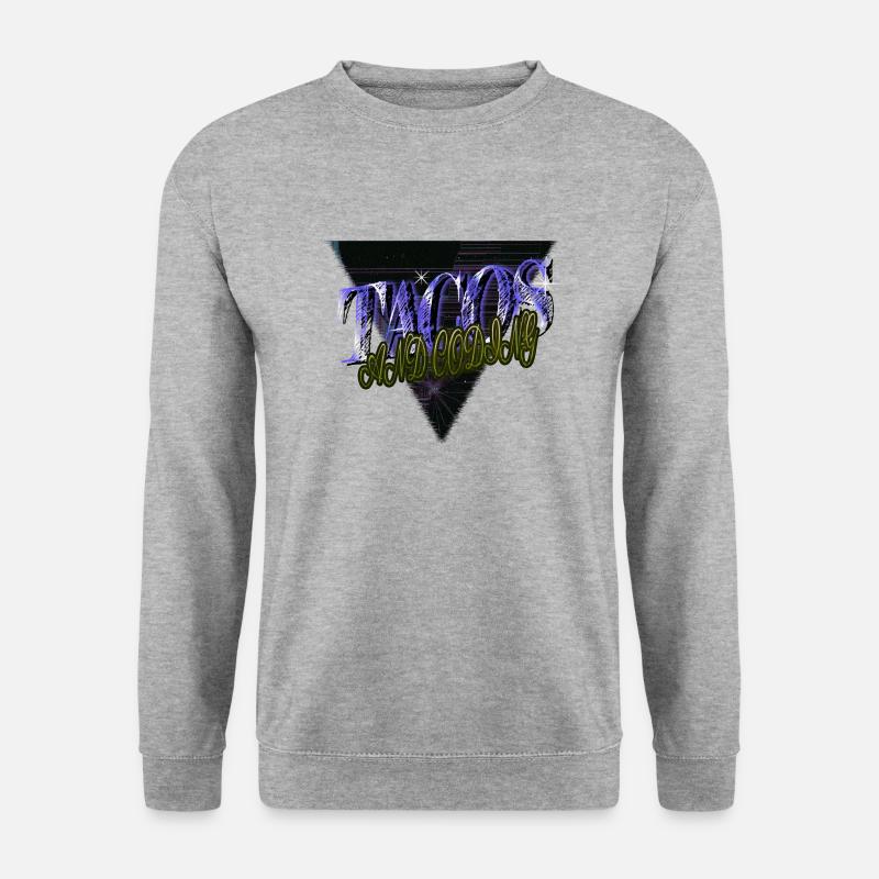 quote computer humour programming - Unisex Pullover - Weißgrau meliert