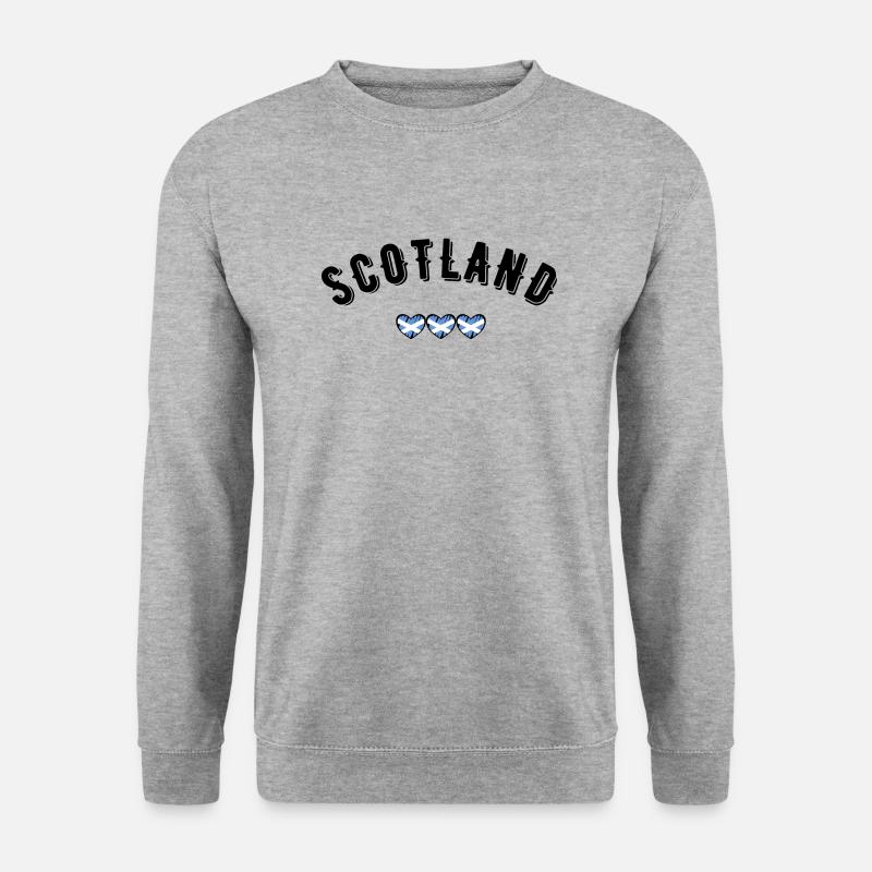 Schottland - Unisex Pullover - Weißgrau meliert