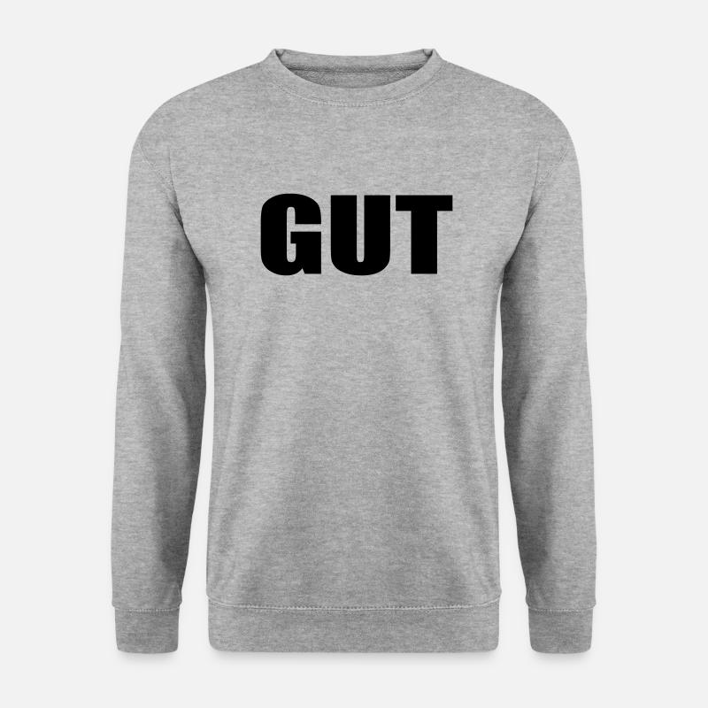 GUT - Unisex Pullover - Weißgrau meliert
