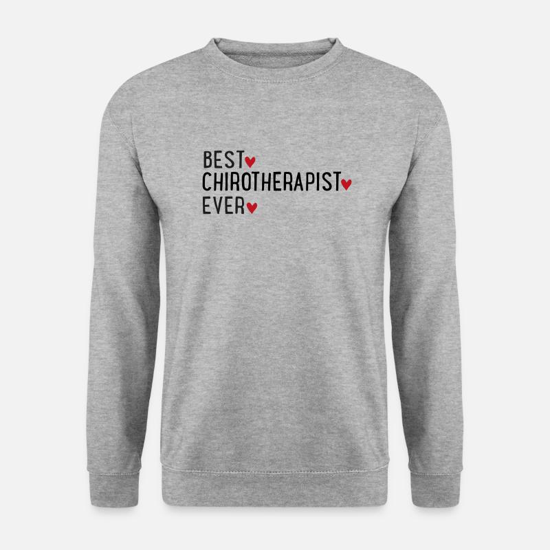 Chiropraktiker - Unisex Pullover - Weißgrau meliert