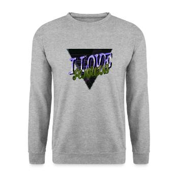 Bday Mignon Pingouin Dictons Empereur Génial Drôle - Sweat-shirt Unisexe - gris chiné - Devant - Alina (178cm) & Michal (187cm)