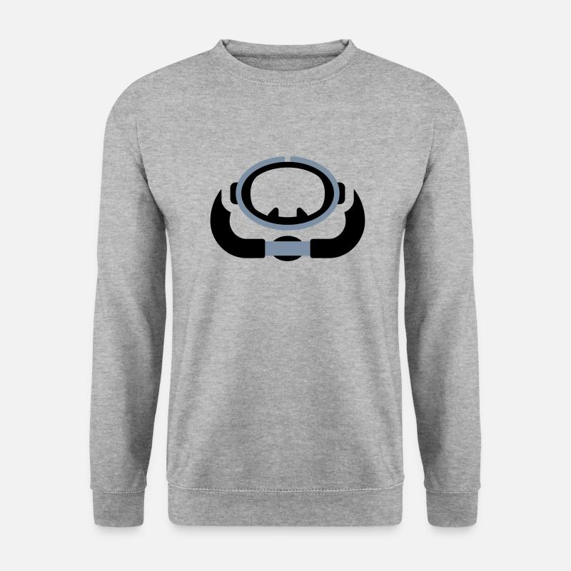 Logo rétro de plongée sous-marine - Sweat-shirt Unisexe - gris chiné