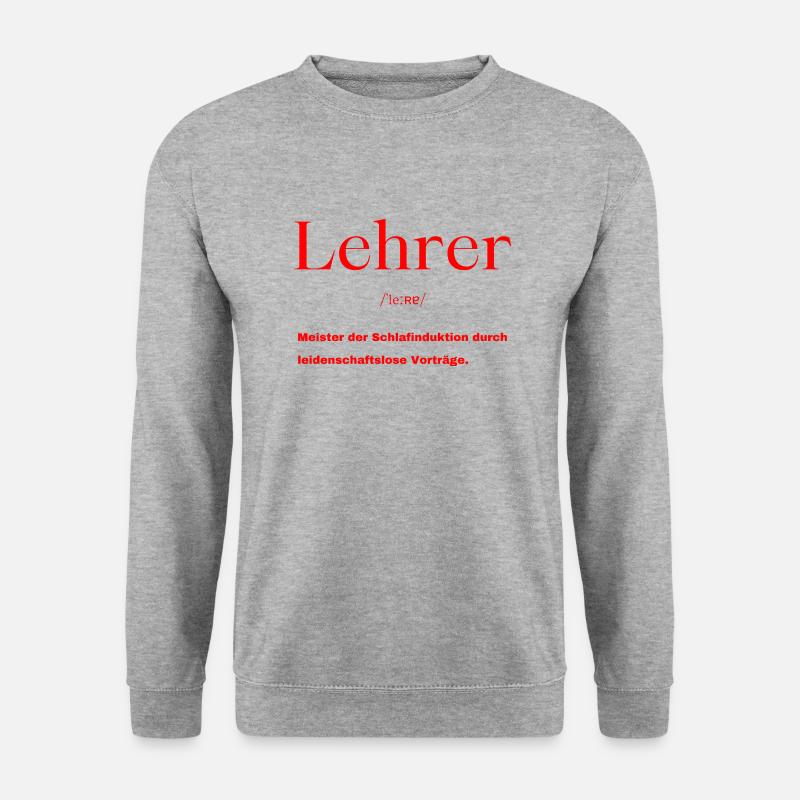 Lehrer Definition - Unisex Pullover - Weißgrau meliert