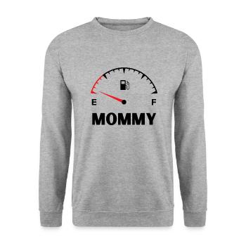 Mommy daddy baby match t shirt - Sweat-shirt Unisexe - gris chiné - Devant - Alina (178cm) & Michal (187cm)