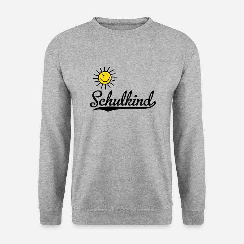 Schulkind - Unisex Pullover - Weißgrau meliert