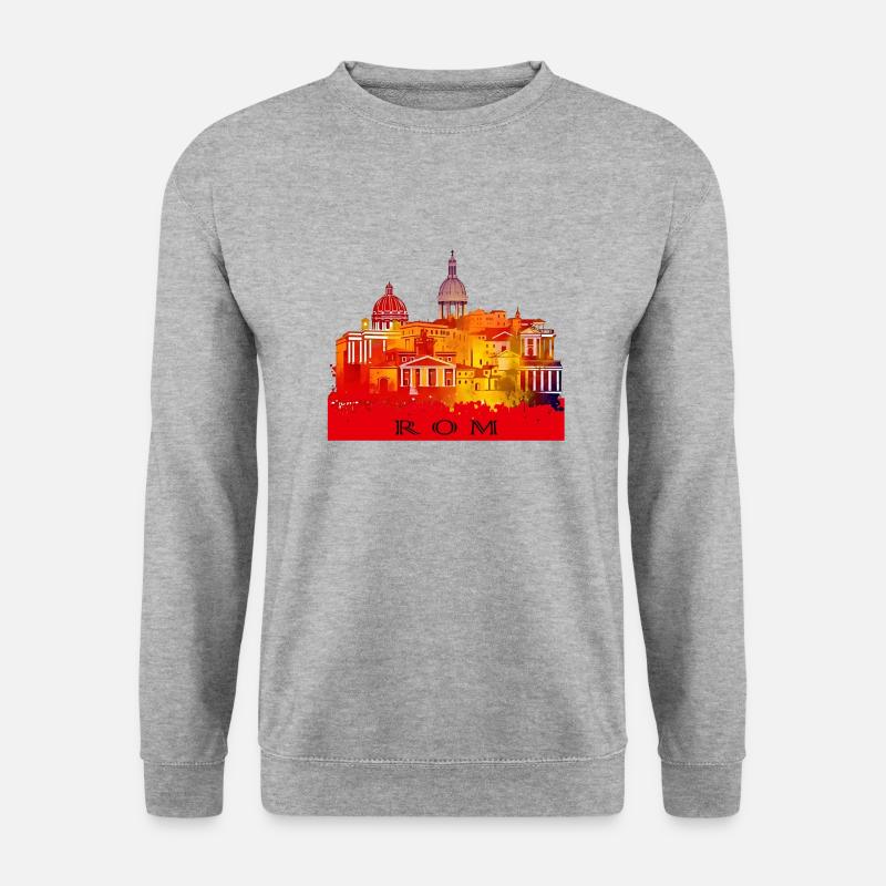 Rom, die Ewige Stadt - Unisex Pullover - Weißgrau meliert