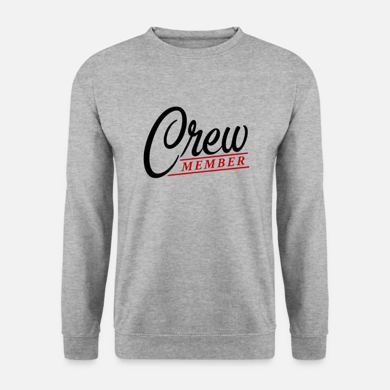 crew member 2 - Unisex Pullover - Weißgrau meliert