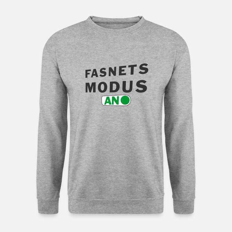fasnetsmodus1 - Unisex Pullover - Weißgrau meliert