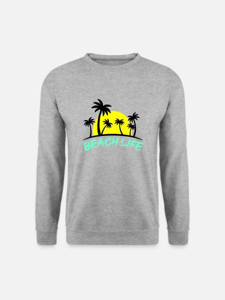 beach life - Unisex Sweatshirt - salt & pepper