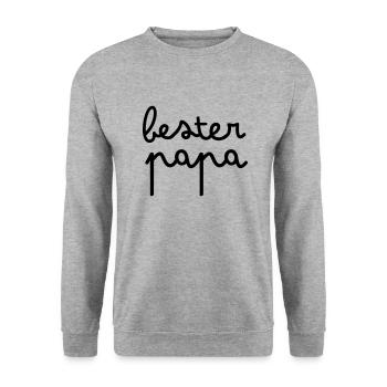 Meilleur papa - Sweat-shirt Unisexe - gris chiné - Devant - Alina (178cm) & Michal (187cm)