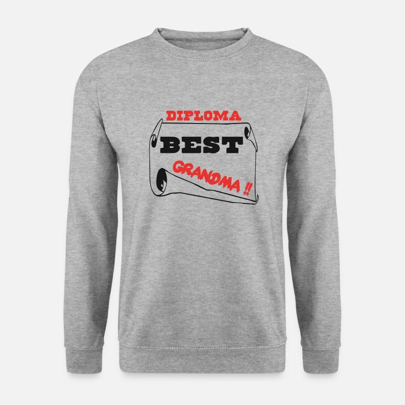 Oma - Unisex Pullover - Weißgrau meliert