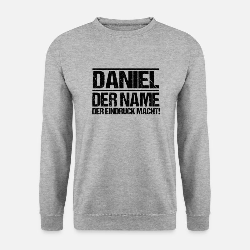 First name Daniel - Unisex Sweatshirt - salt & pepper