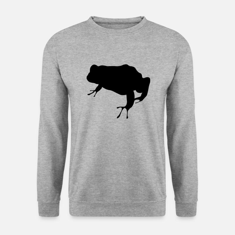 Frosch - Unisex Pullover - Weißgrau meliert