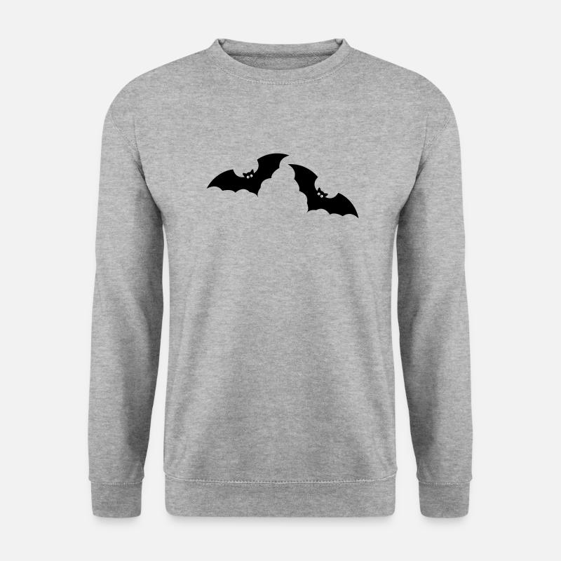 fledermaus 2 - Unisex Pullover - Weißgrau meliert