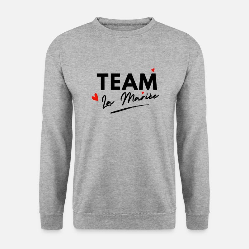 Bride Hearts Team - Bride Gift - Unisex Sweatshirt - salt & pepper