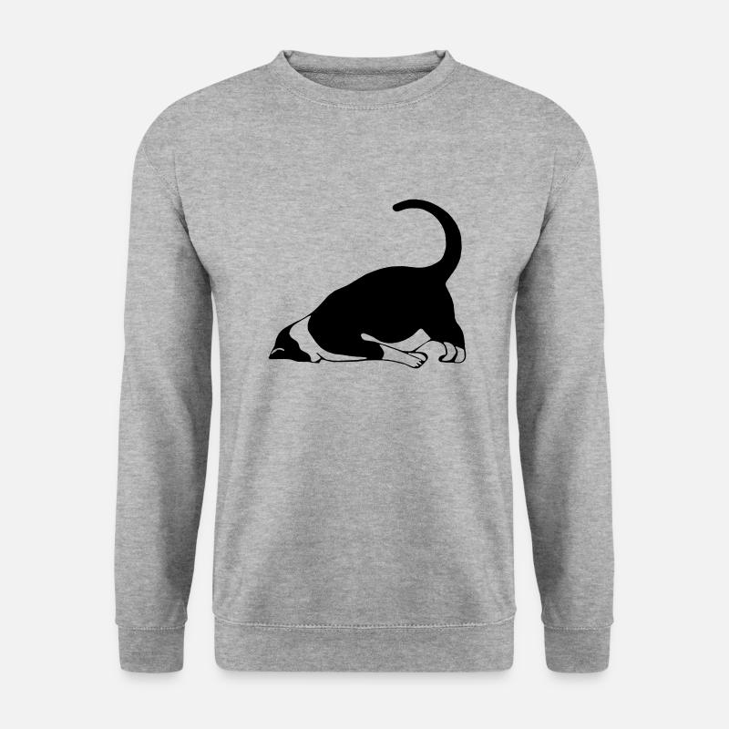 Sleeping cat - Unisex Sweatshirt - salt & pepper