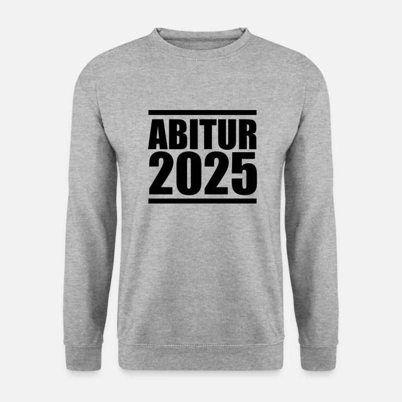 abitur 2025 - Unisex Pullover - Weißgrau meliert