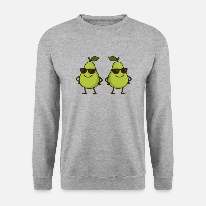 Pear Comic Cool 2 - Unisex Sweatshirt - salt & pepper