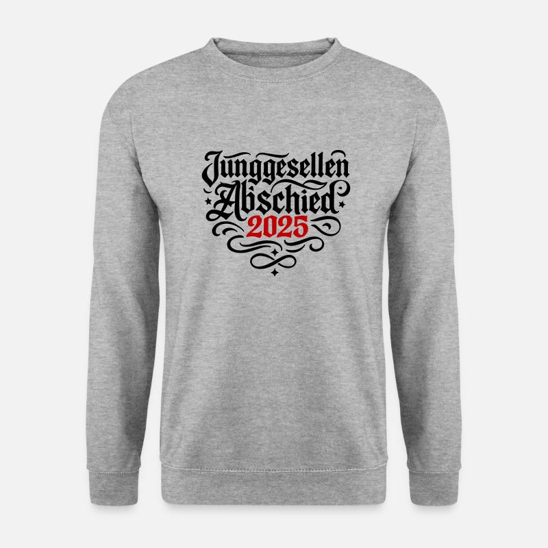 Junggesellenabschied 2025 - Unisex Pullover - Weißgrau meliert