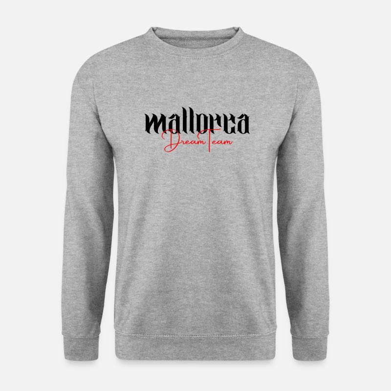 Mallorca Dream Team - Unisex Pullover - Weißgrau meliert