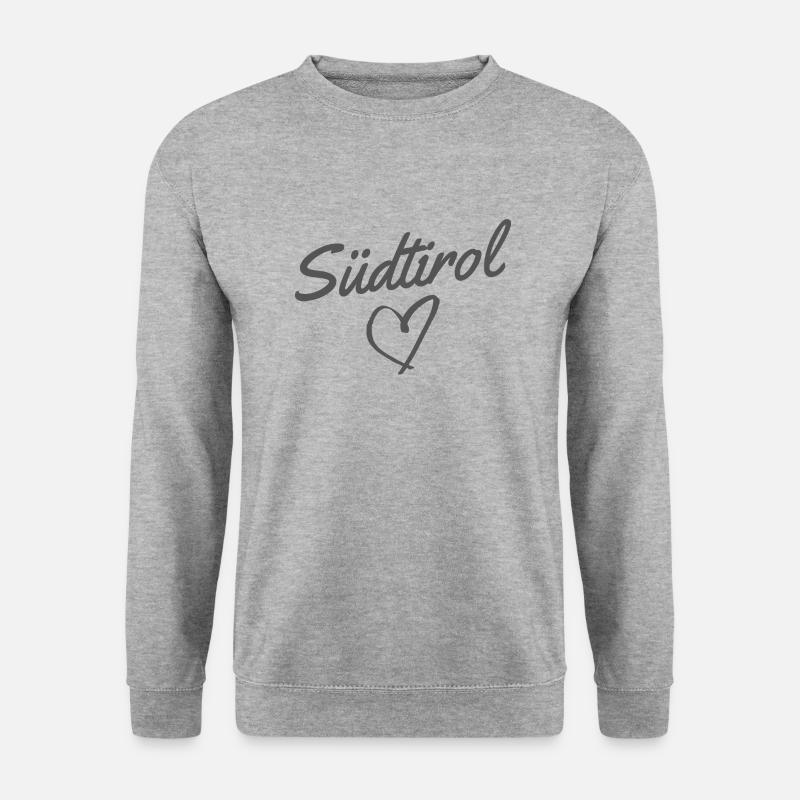 Südtirol - Unisex Pullover - Weißgrau meliert